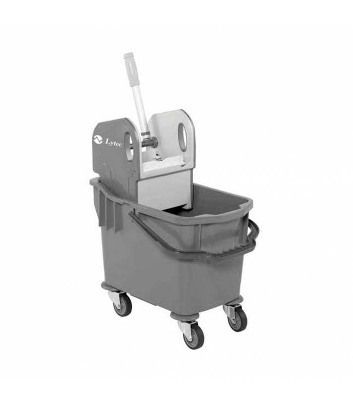 Cubo fregar con prensa 25L Tank Delta Gris Cubos Fregar Profesionales LYTEC LY10000267