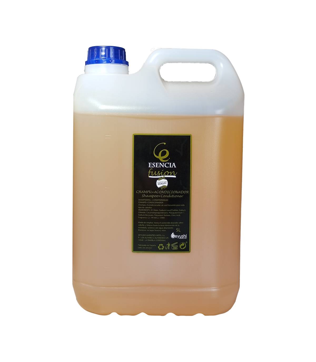 Champú Esencia Caramelo Garrafa 5L 4uds Champú Geyushi GY-GCHA5LEF