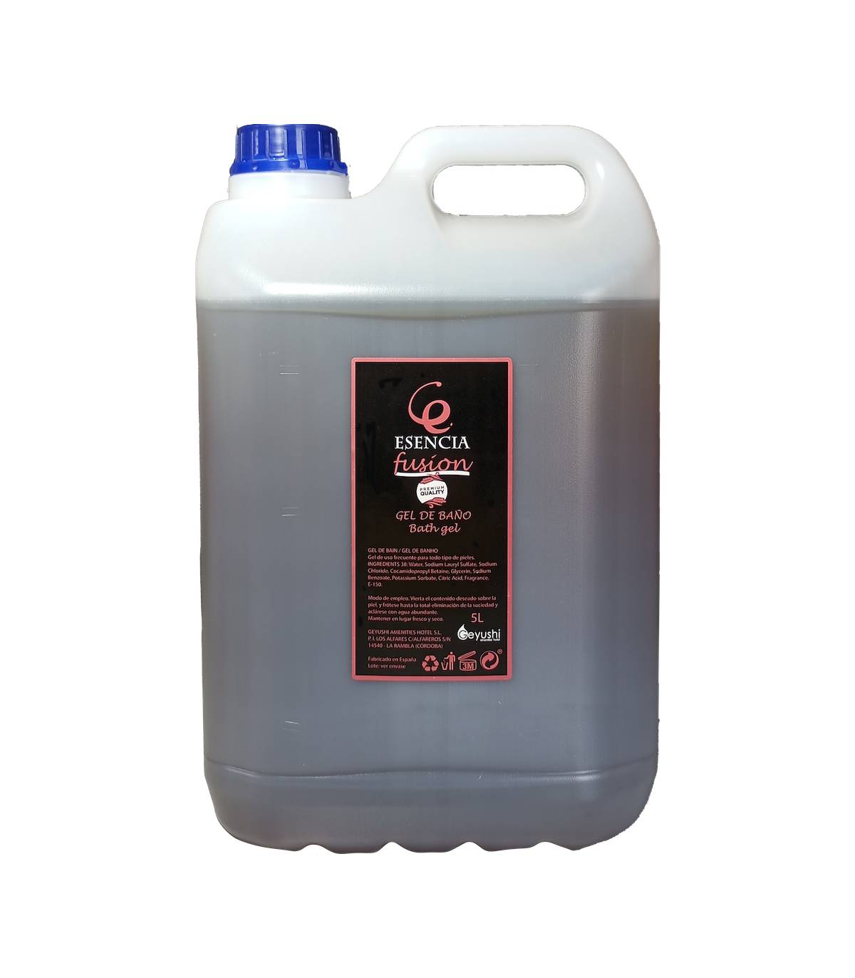 Gel de Baño Esencia Caramelo 5L 4uds Gel y Jabón Geyushi GY-GG5LEF