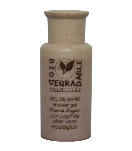 Gel de Baño Biodegradable Aloe 30ml Aroma Argán 500uds Gel y Jabón Geyushi GY-BGBIOD