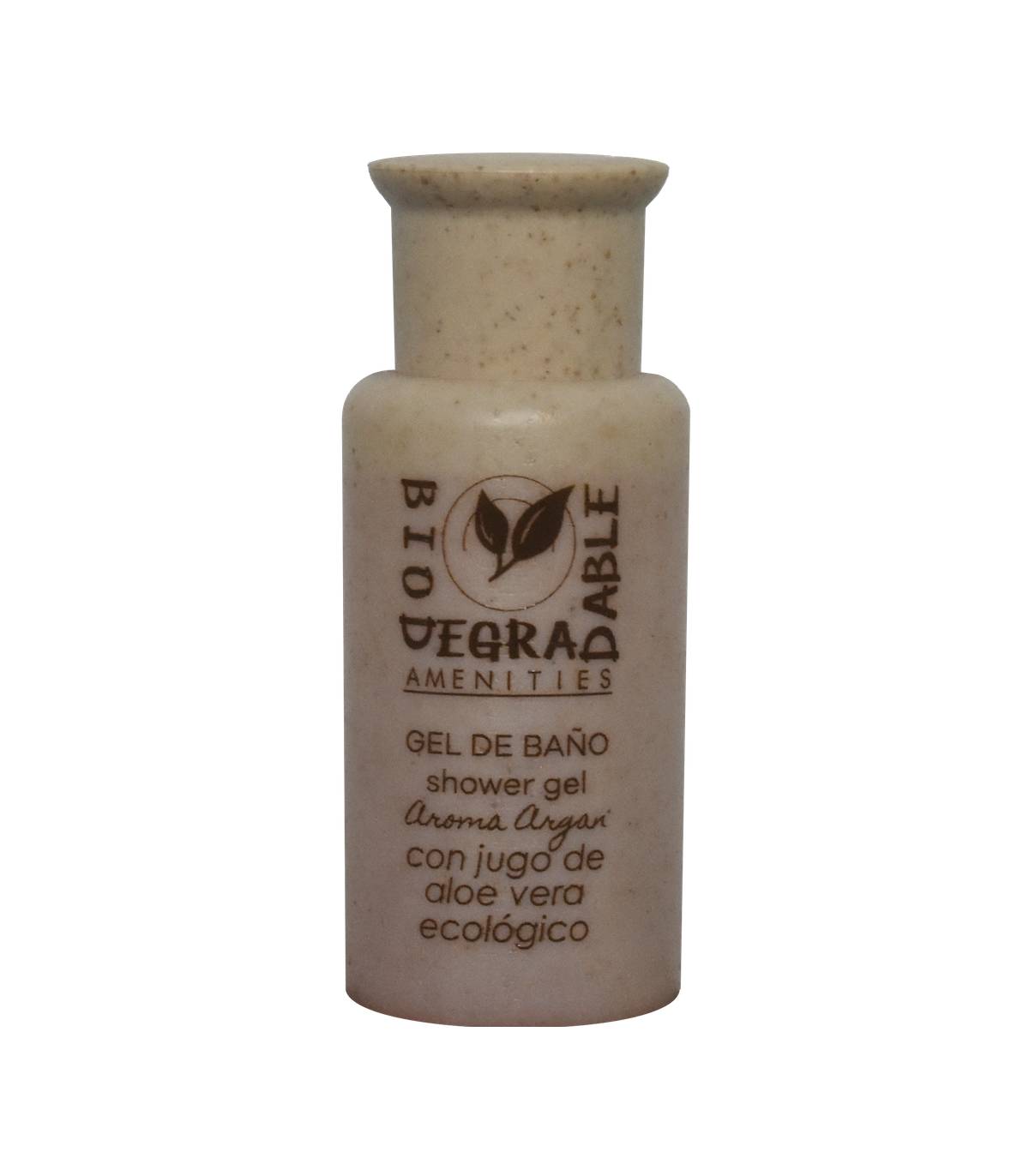 Gel de Baño Biodegradable Aloe 30ml Aroma Argán 500uds Gel y Jabón Geyushi GY-BGBIOD