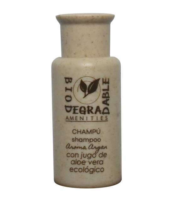Champú Biodegradable Aloe 30ml Aroma Argán 500uds Champú Geyushi GY-BCHBIOD