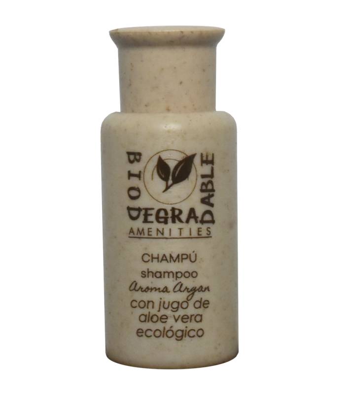 Champú Biodegradable Aloe 30ml Aroma Argán 500uds Champú Geyushi GY-BCHBIOD