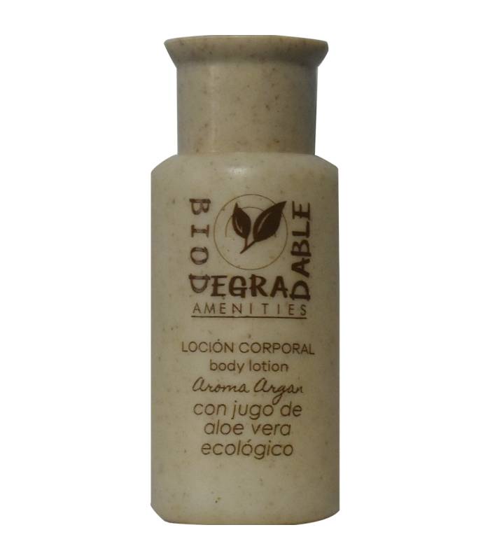 Loción Corporal Biodegradable Aloe 30ml Aroma Argán 500uds Loción Corporal Geyushi GY-BLCBIOD
