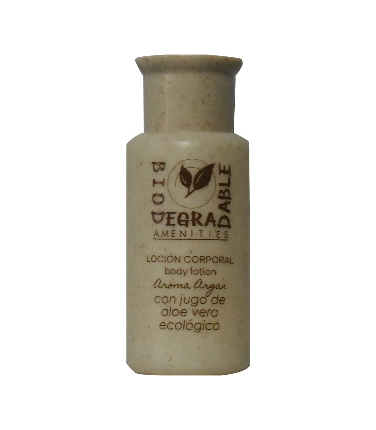Loción Corporal Biodegradable Aloe 30ml Aroma Argán 500uds Loción Corporal Geyushi GY-BLCBIOD