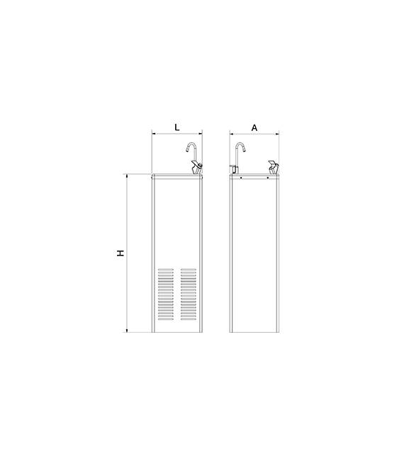 Fuente de Agua Refrigerada Cold+ Black Fricosmos Fuentes de agua refrigeradas Fricosmos FC-464214