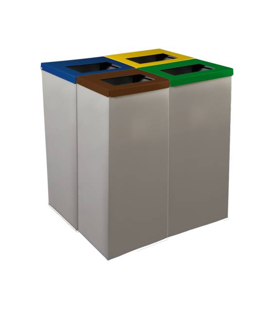 Módulo Papelera reciclaje 70L tapa abatible Papeleras Reciclaje  LY13002940