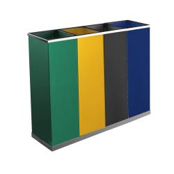 Papelera de Clasificación 4 x 28L Papeleras Reciclaje  LY13002922