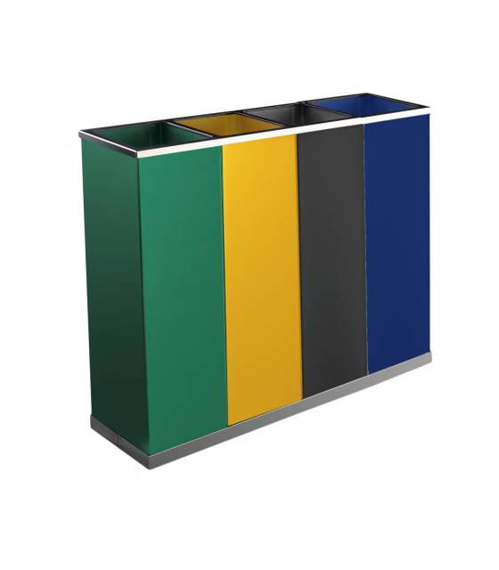 Papelera de Clasificación 4 x 28L Papeleras Reciclaje  LY13002922