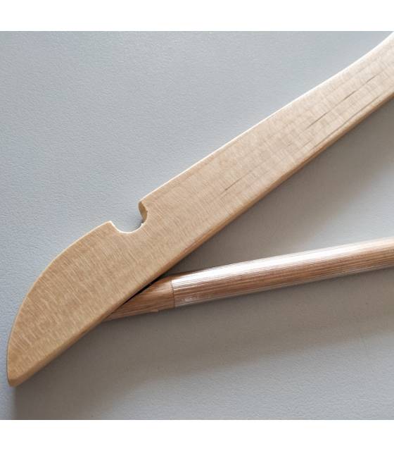 Percha madera con anilla antirrobo Metal 100 uds. Perchas Armario  PC903068-GSA