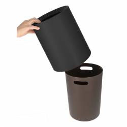 Papelera 8L Negro Mate Nordic Papeleras JVD JV8992505
