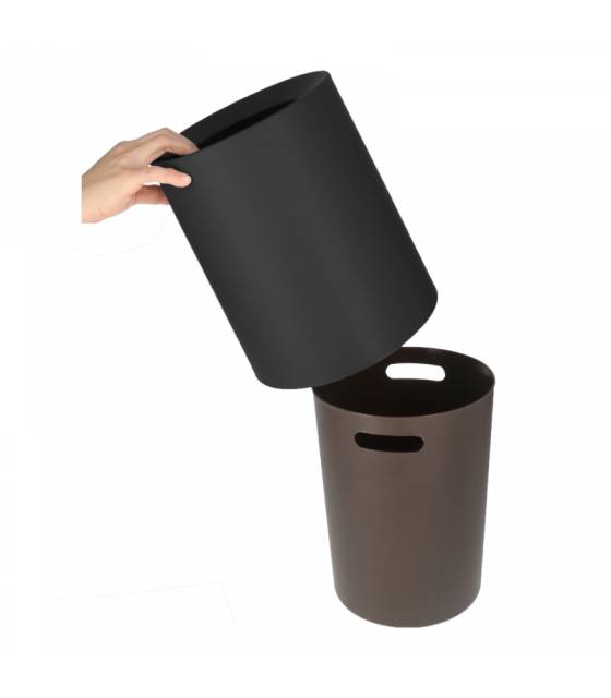 Papelera 8L Negro Mate Nordic Papeleras JVD JV8992505