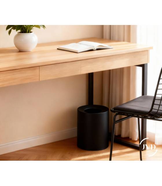 Papelera 8L Negro Mate Nordic Papeleras JVD JV8992505