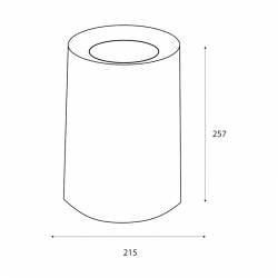 Papelera Blanco Mate Nordic 8L Papeleras JVD JV8992506