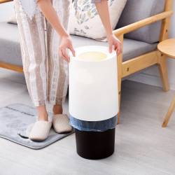 Papelera Blanco Mate Nordic 8L Papeleras JVD JV8992506