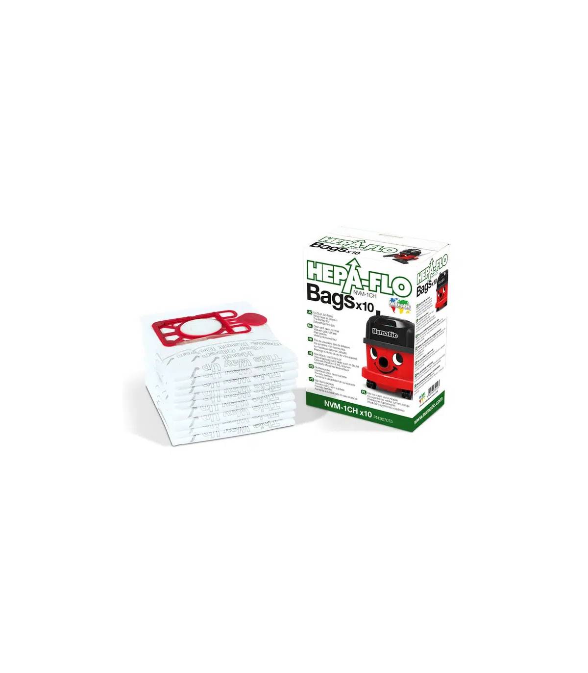 Bolsas Filtro HepaFlo Numatic 10 uds Aspiradores Numatic NU604015