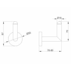 Percha Baño Latón Universal Perchas Baño  LY11000236