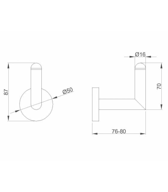 Percha Baño Latón Universal Perchas Baño  LY11000236