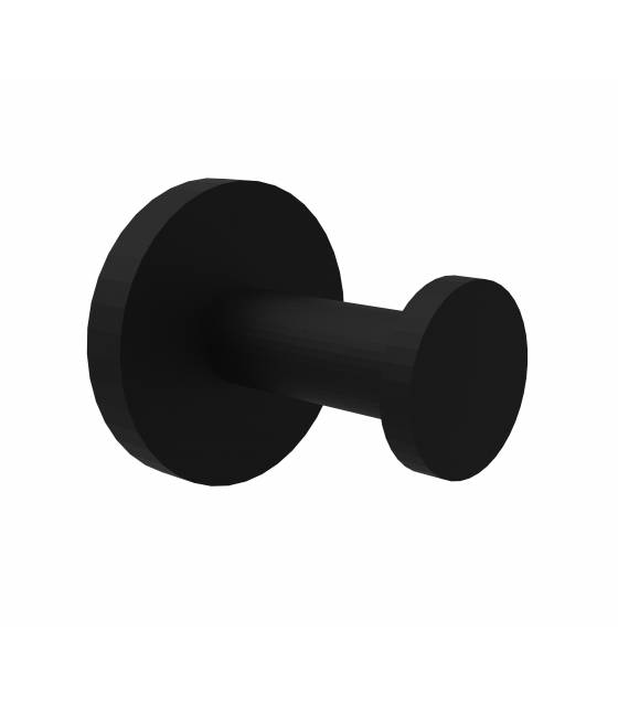 Percha Tapón Acero Negro Perchas Baño  LY11000234