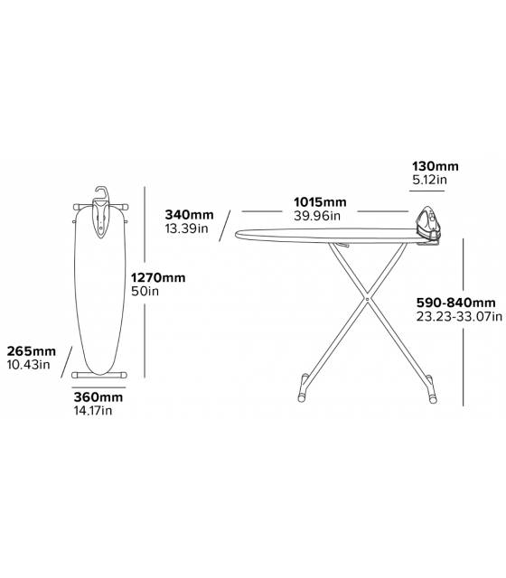 Conjunto de planchado vapor Premium Oxford Planchas y Tablas Planchar Corby of Windsor CW-27426