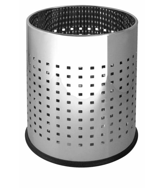 Papelera oficina inox brillo perforada Papeleras Habitación  JV899545