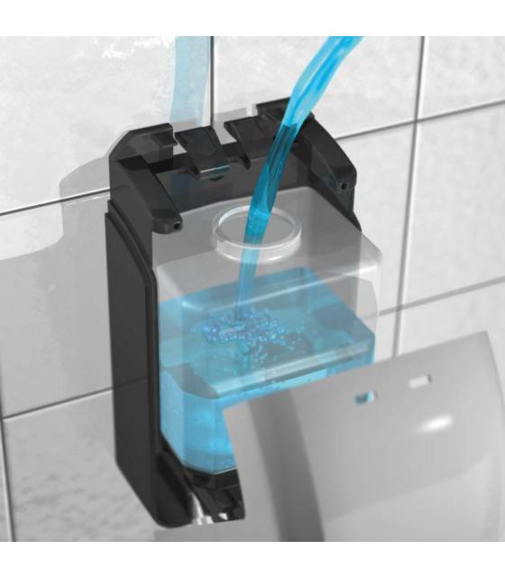 Dispensador jabón negro mate Cleanline Dispensadores Jabón JVD JV8441379