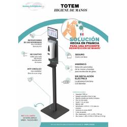 Totem Dispensador Gel automático Yaliss JVD Dispensadores Gel Hidroalcohólico JVD JV8441448TO