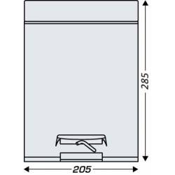 Papelera de baño con pedal 5 L Inox brillo Papeleras con Pedal  JV899436