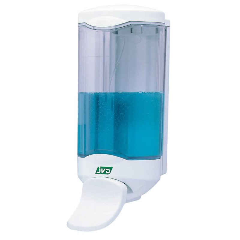 Dosificador jabón Crystal 1000 ml Codo Dispensadores Jabón JVD JV844103