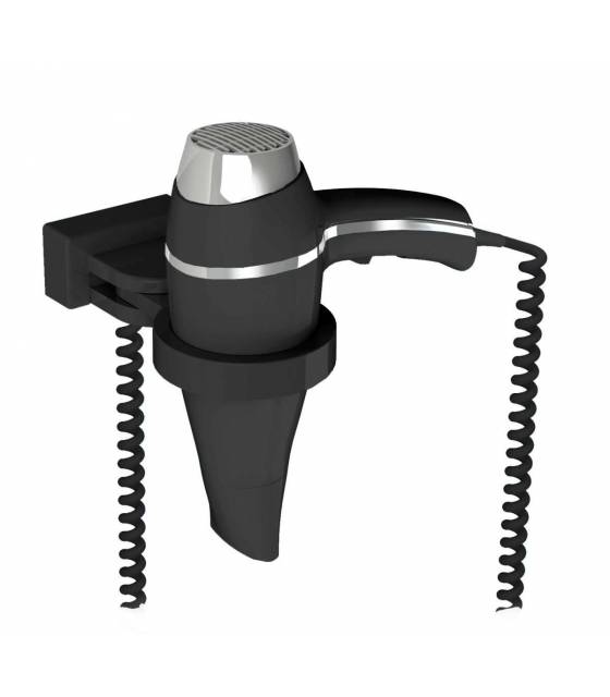 Secador de Pelo hotel con soporte Negro Alteo Secadores Pelo Hotel JVD JV8221626