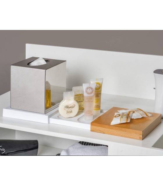 Bandeja Amenities doble blanca Orchestro Bandejas Amenities JVD JV8661587