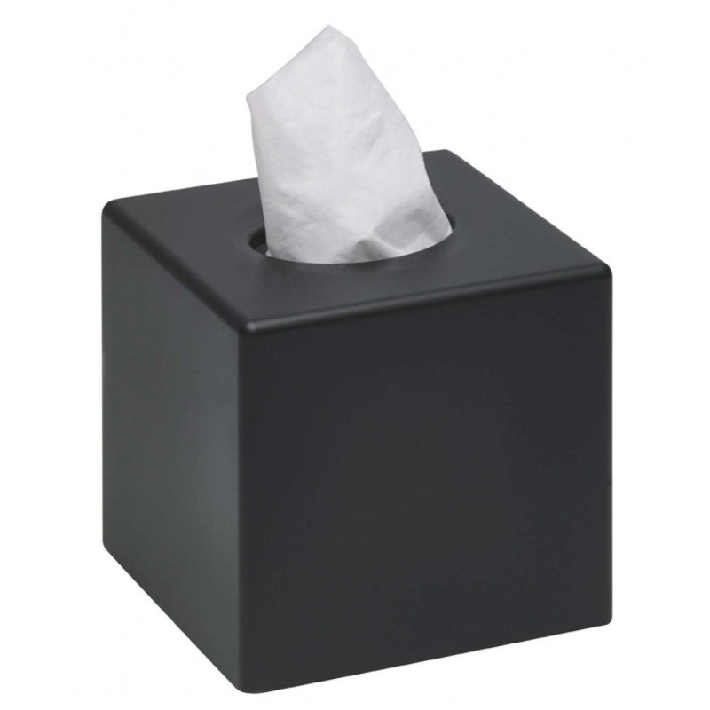 Dispensador Pañuelos cuadrado Negro mate Dispensadores Tissue JVD JV8991312