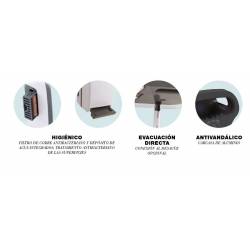 Secamanos Adaptado Negro Mate ExpAir JVD Secamanos Aire Forzado JVD JV8111376