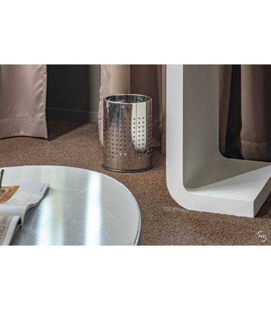 Papelera oficina inox brillo perforada Papeleras Habitación  JV899545