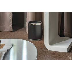 Papelera oficina negra con doble carcasa Papeleras Habitación  JV899546