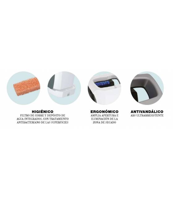 Secamanos alta velocidad StellAir Blanco JVD Secamanos Aire Forzado JVD JV811962