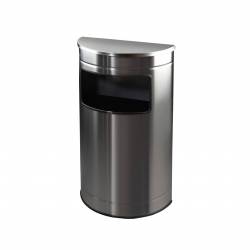 Papelera Semicircular Inox con tapa 60L Papeleras de Interior  LY13002650