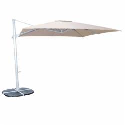 Parasol Lateral Plus 3x3m Poliéster Beige Parasoles Cuadrados CONVA CO879P30