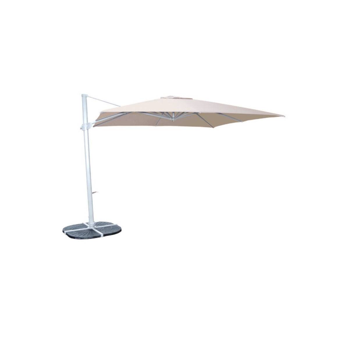 Parasol Lateral Plus 3x3m Poliéster Beige Parasoles Cuadrados CONVA CO879P30