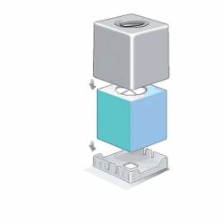 Dispensador Pañuelos cuadrado blanco Dispensadores Tissue JVD JV8991307