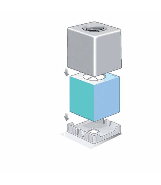 Dispensador Pañuelos cuadrado Cromado Dispensadores Tissue JVD JV8991314