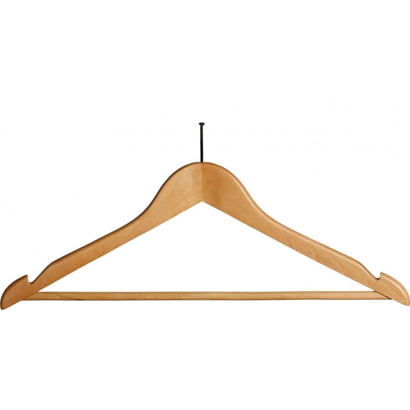 Percha de Madera antirrobo 100 uds Perchas Armario  PC903068-GS