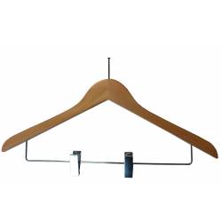 Percha madera pinzas y gancho seguridad 20 unds. Perchas Armario  PC903368-GS