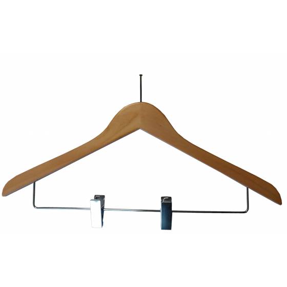 Percha madera pinzas y gancho seguridad 20 unds. Perchas Armario  PC903368-GS