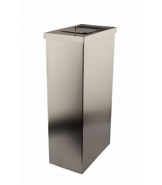 Contenedor Higiénico Compresera Inox tapa balancín 40L Papeleras Aseos Públicos  LY13002310