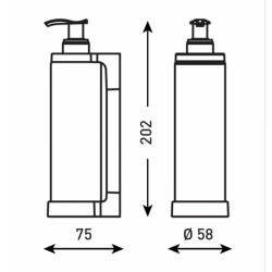 Dispensador jabón Isiss blanco Dispensadores y Soportes JVD JV8441768