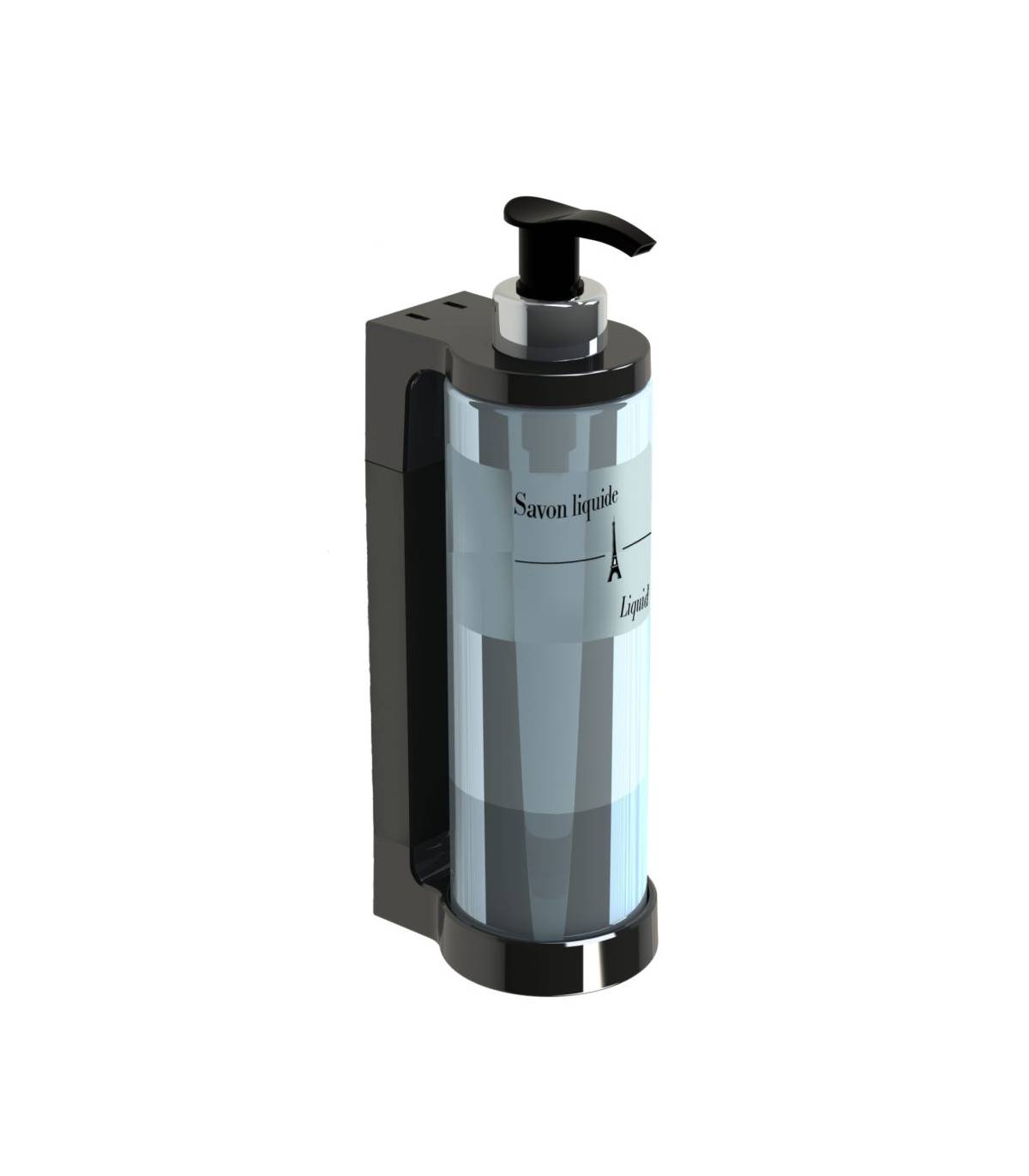 Dispensador jabón Isiss Negro Dispensadores y Soportes JVD JV8441767