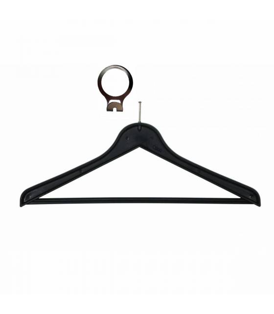 Percha plástico con anilla metálica antirrobo 75 unds. Perchas Armario  PC51017-GSA