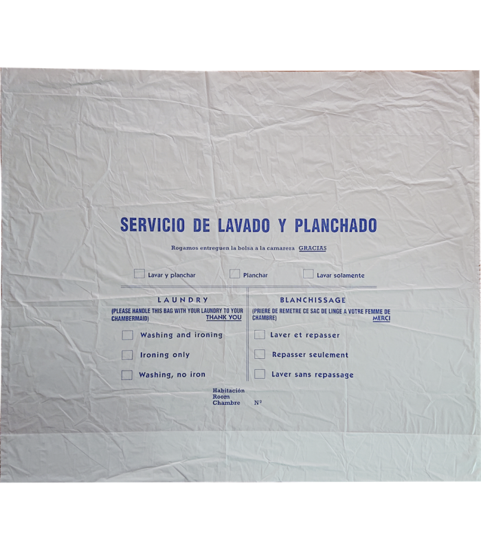 Bolsas Lavandería Hotel 1500 uds Bolsas y Precintos  GY-BLSLVRMS