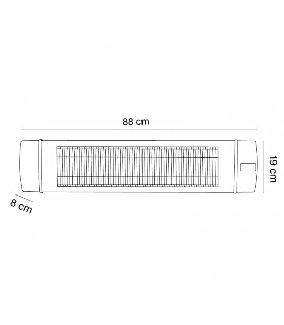Calefactor eléctrico 4 niveles Calefactores Eléctricos CONVA CVEST20CA